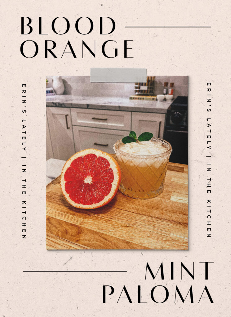 Blood Orange Mint Paloma Cocktail Recipe