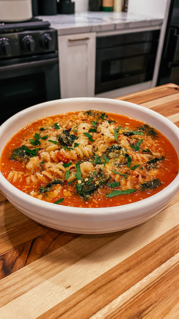 hearty tuscan kale pasta stew