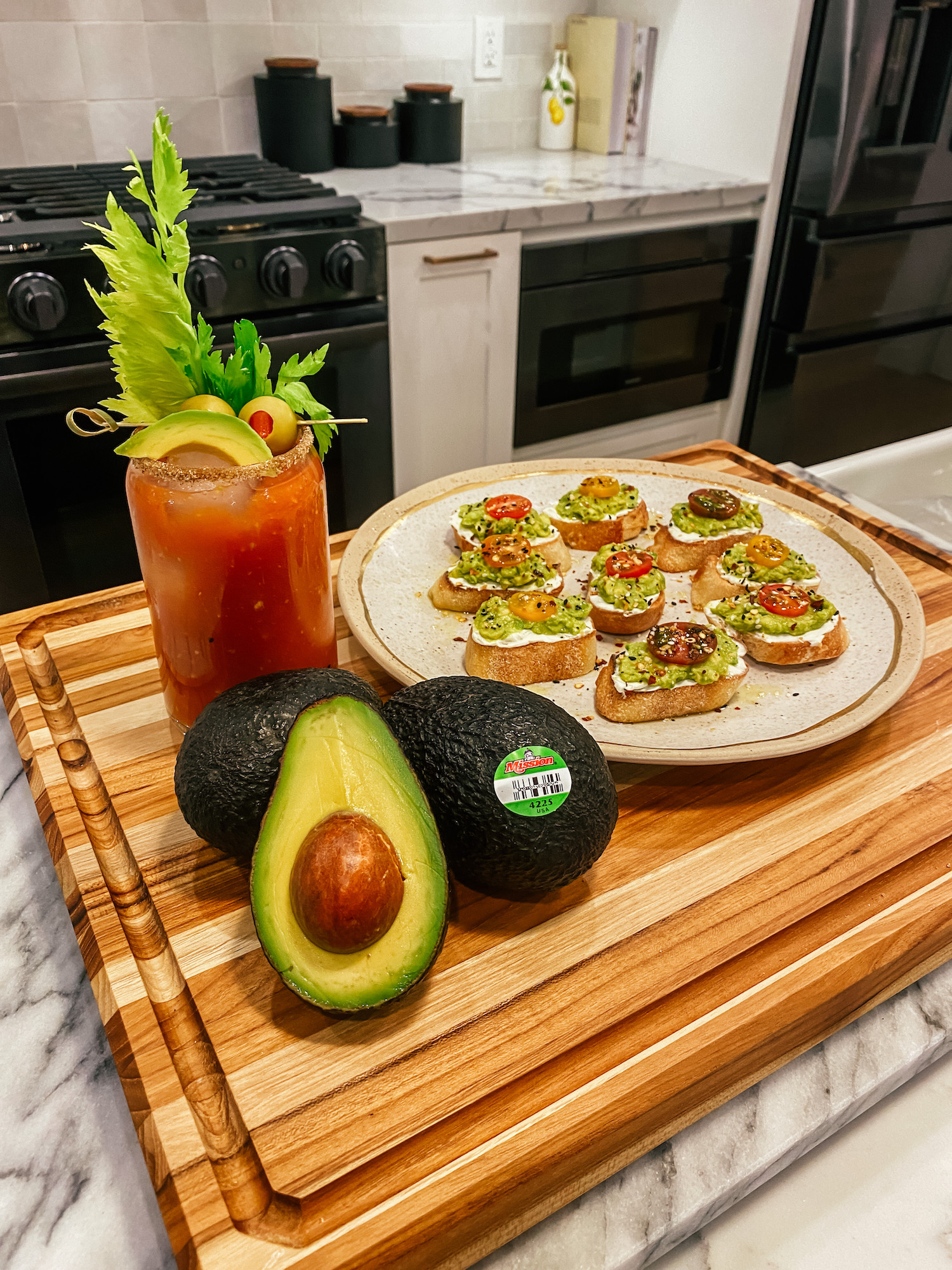 avocado bloody mary drink cocktail recipe