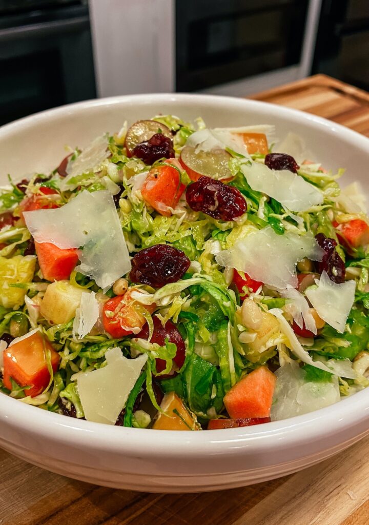 Shaved Brussels Sprouts Salad recipe food
