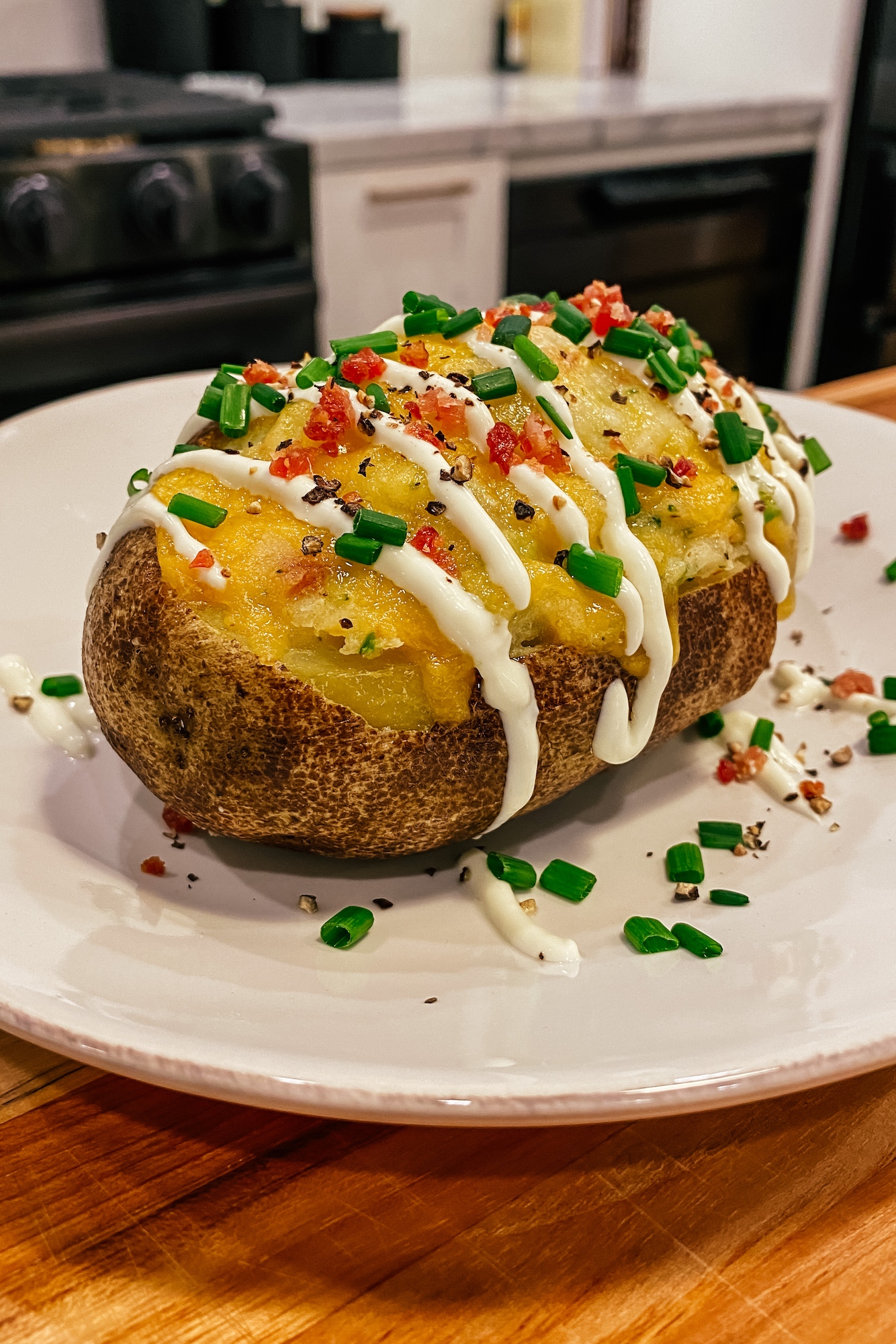 Twice Baked Broccoli Cheddar Potatoes recipe comfort food