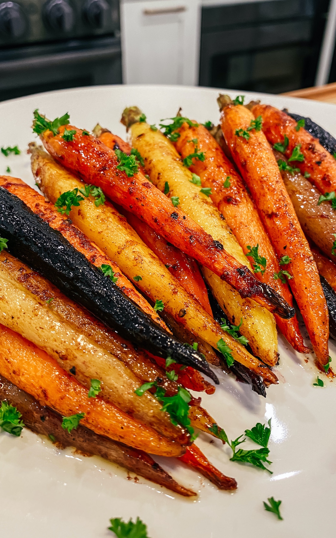 Orange Glazed Rainbow Carrots recipe