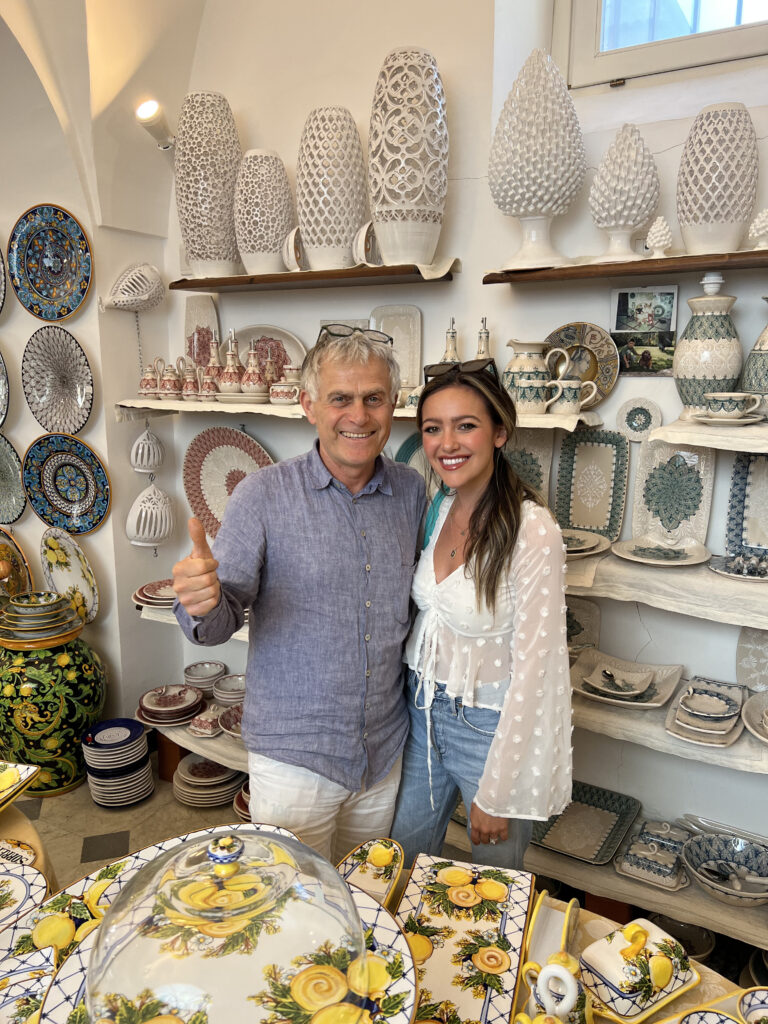 ravello travel guide and itinerary at ceramiche d'arte factory pascal