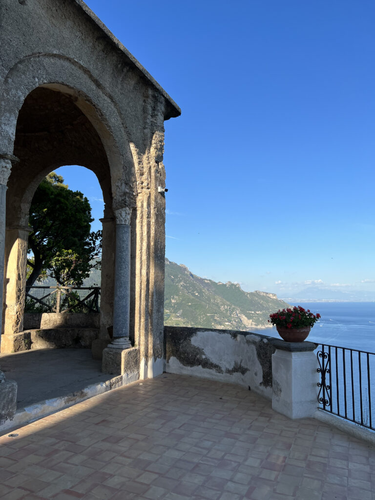 ravello travel guide and itinerary at villa cimbrone view