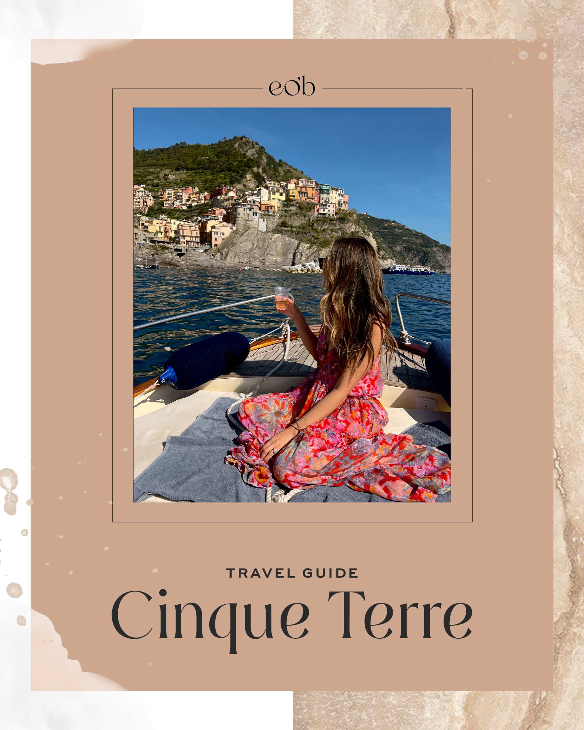 cinque terre italy travel guide for beach views on boat in vernazza