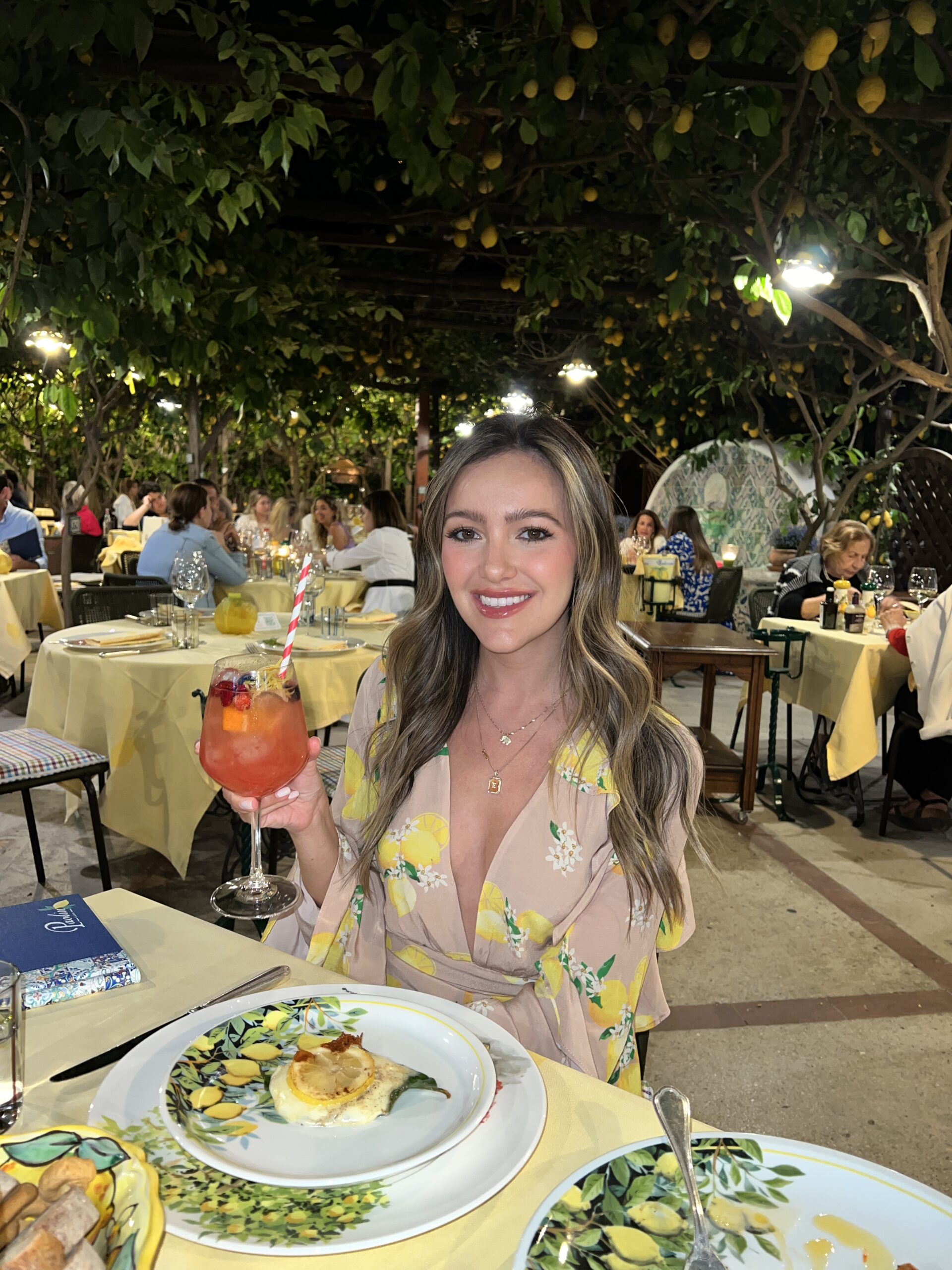 Capri italy travel guide for best restaurant at Da Paolino lemon trees in amalfi coast island