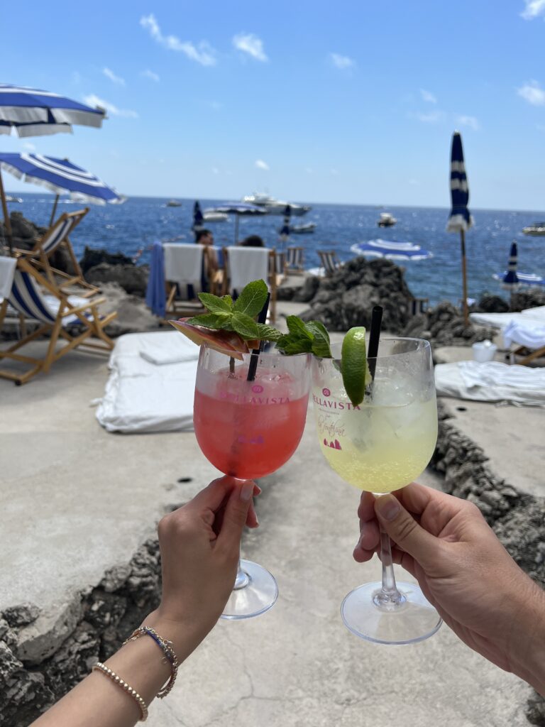 Capri italy travel guide for best views at la fontelina beach day club in amalfi coast island