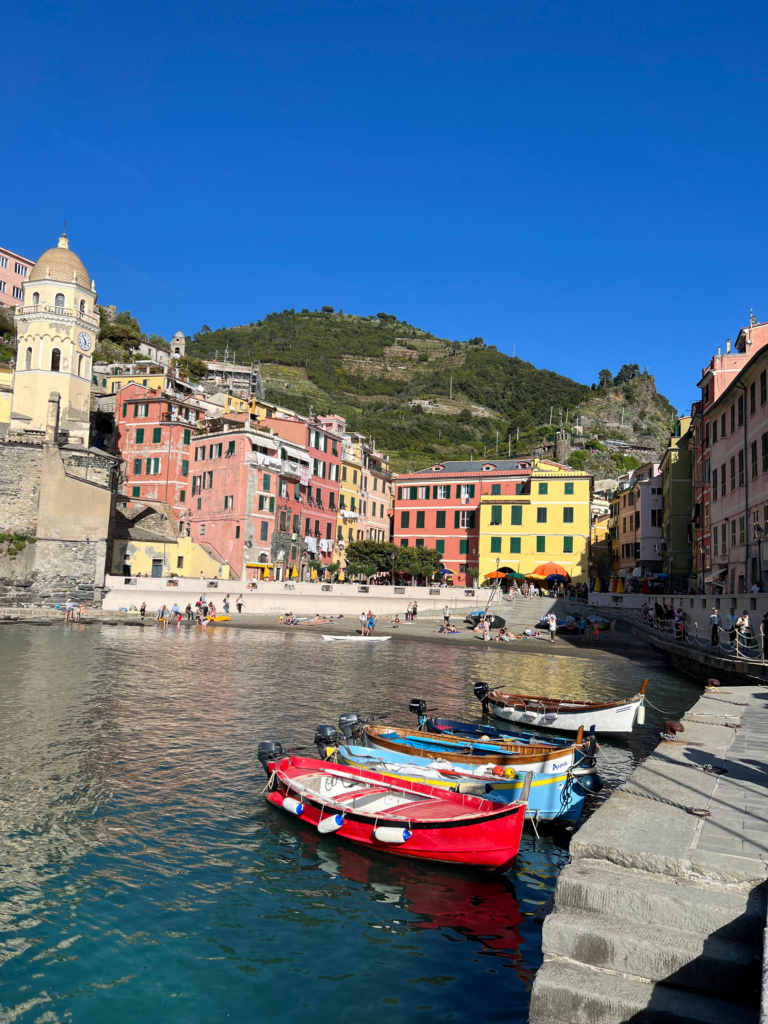 cinque terre italy travel guide for beach views in vernazza