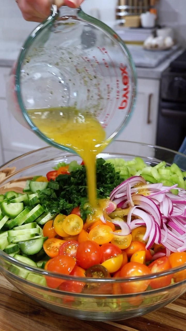 Crunchy Rainbow Parmesan Salad recipe