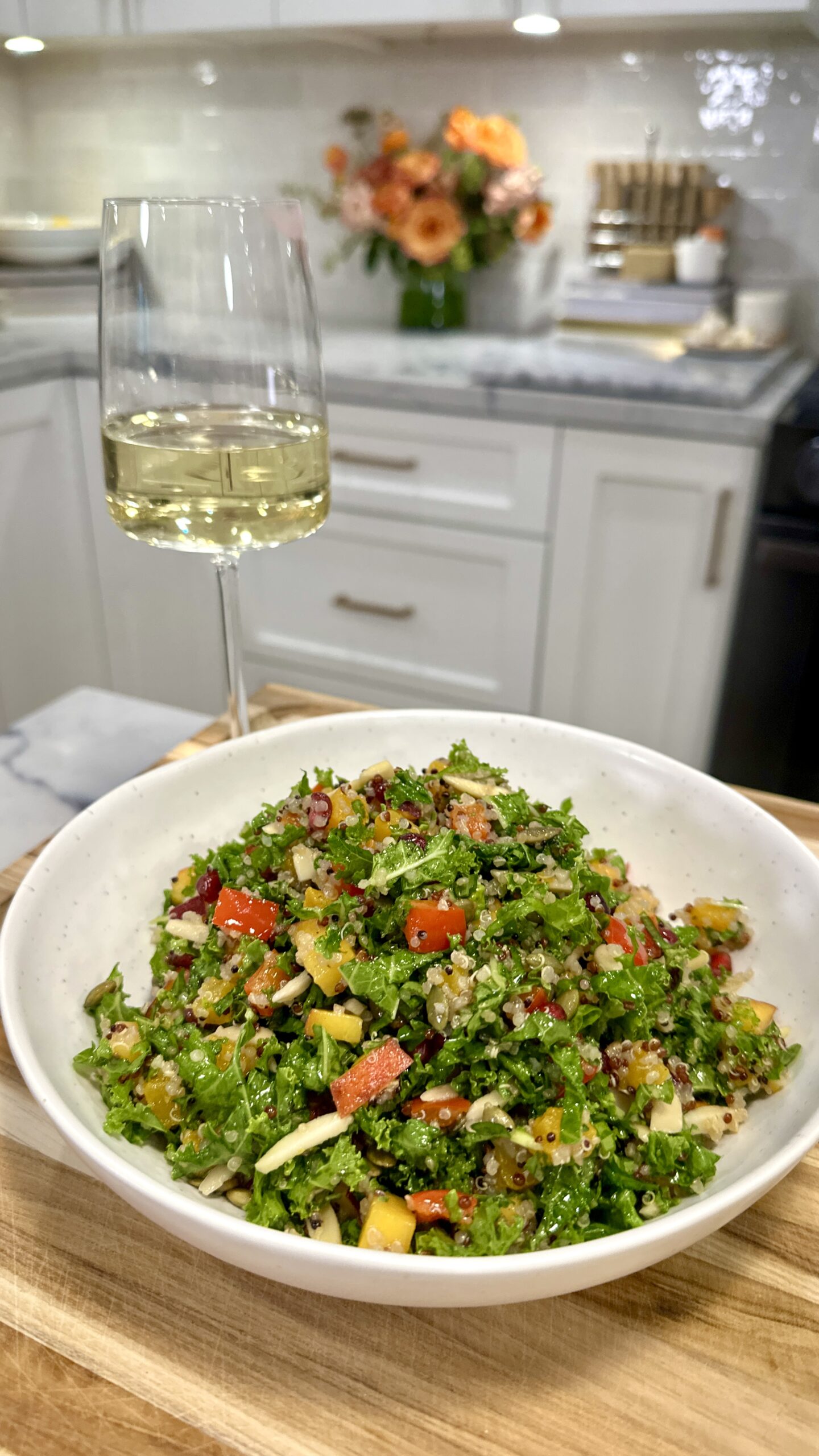 autumn kale harvest salad recipe
