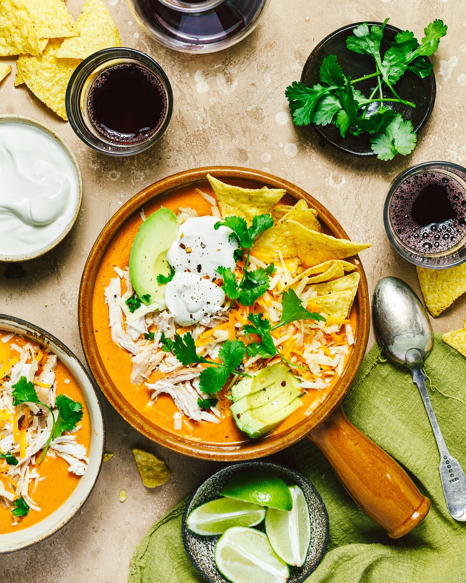 best chicken tortilla soup that is the perfect warming and comforting soup for fall and winter