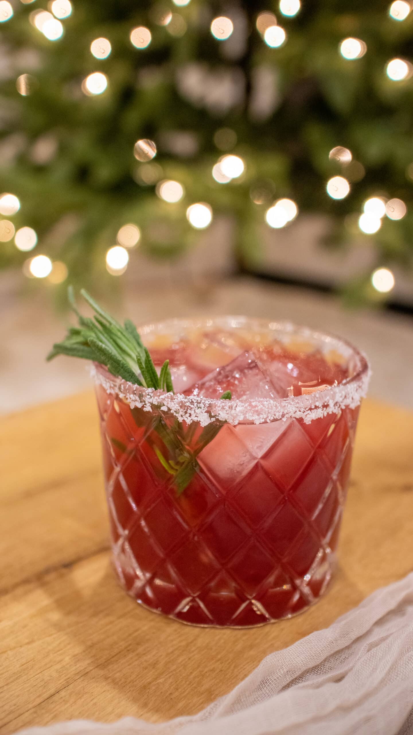 the best holiday pomegranate & blood orange margarita batch cocktail recipe for christmas
