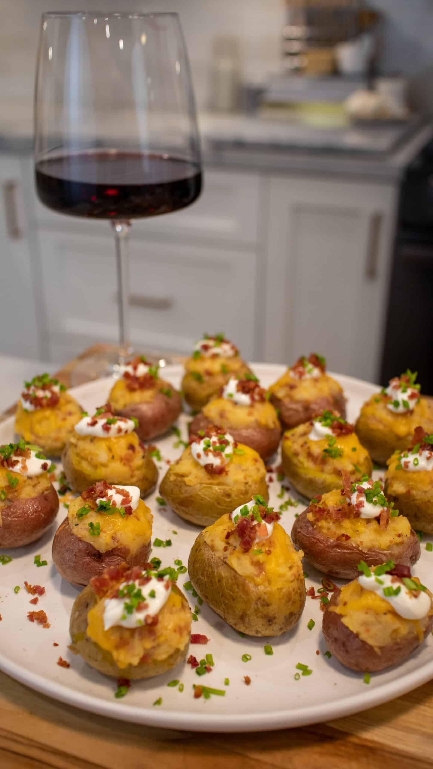 twice baked broccoli cheddar potatoes are the perfect and best game day appetizer recipe for the super bowl