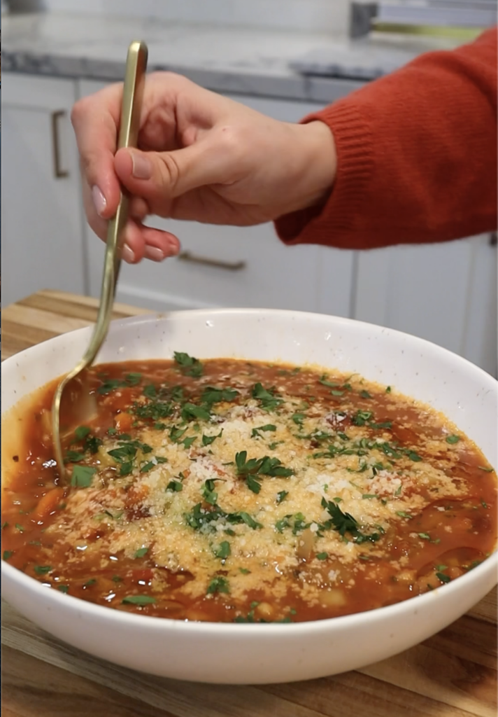 the viral blue zones longevity minestrone soup recipe is the most delicious and simple healthy dinner meal