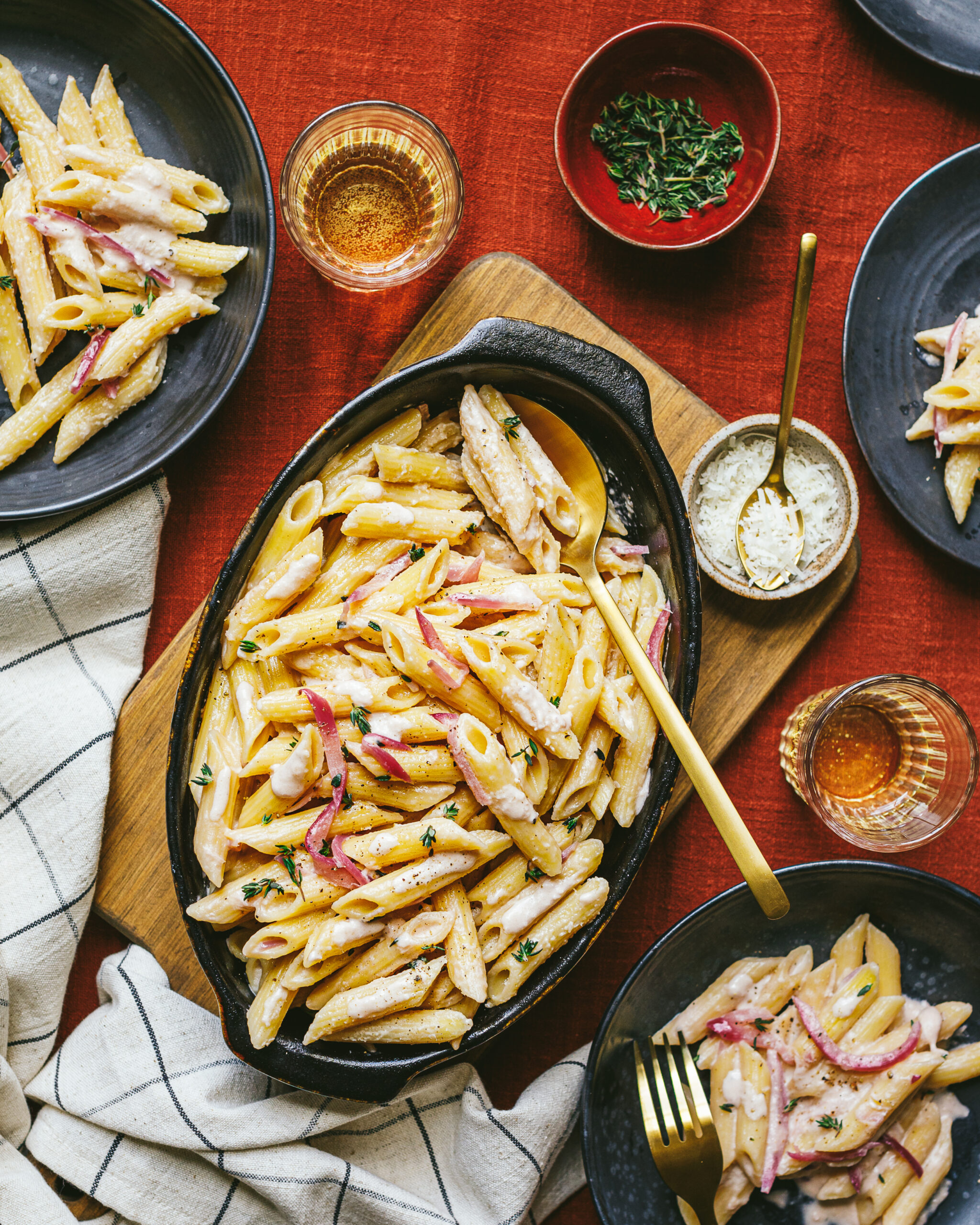 creamy caramelized onion pasta dish that's perfect for dinner